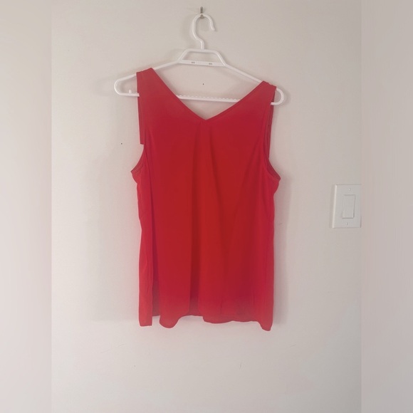Red Flowy Tank/Blouse - Picture 2 of 6